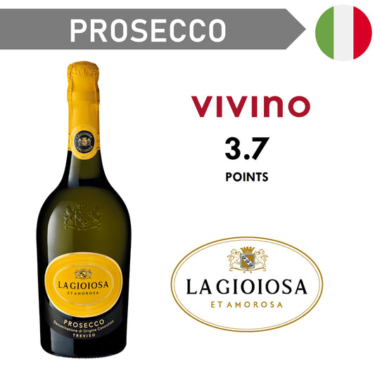 La Gioiosa Treviso Brut (Yellow Label) Prosecco - Sparkling Wine NV