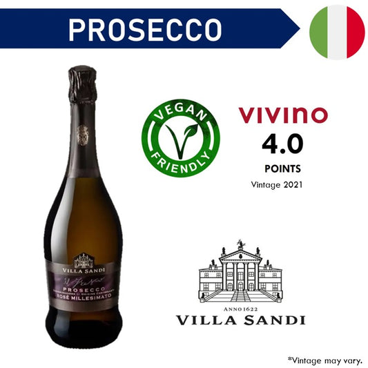 Villa Sandi Il Fresco Prosecco DOC Rose Millesimato Brut - Sparkling Wine 2024