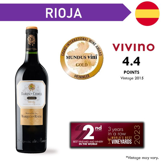 Marques de Riscal Baron de Chirel Reserva Rioja - Red Wine 2015