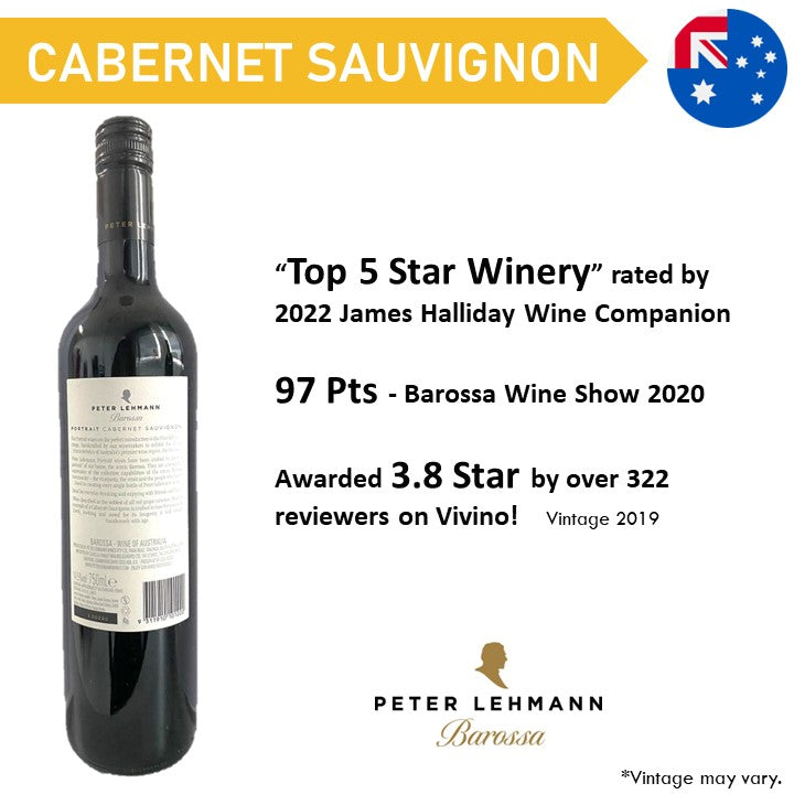 Peter Lehmann Portrait Cabernet Sauvignon - Red Wine 2019 – The B.I.G ...