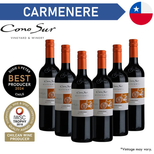 Cono Sur Bicicleta Reserva Carmenere - Red Wine - Case6