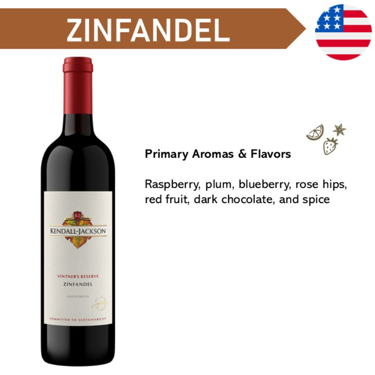 Kendall Jackson Vintner's Reserve Zinfandel - Red Wine 2023