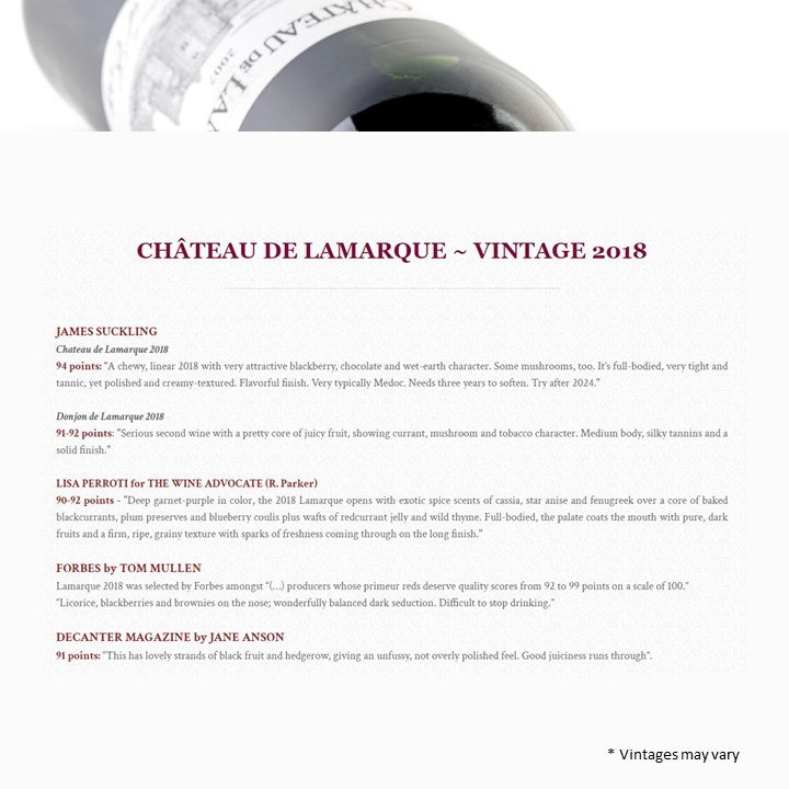 Chateau de Lamarque Haut Medoc 375ml - Red Wine 2018