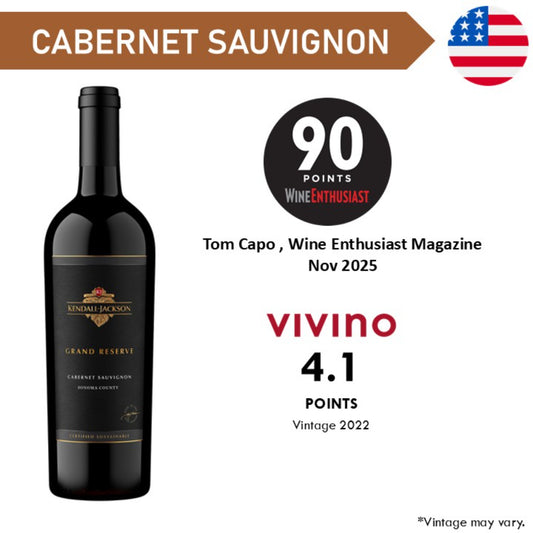 Kendall Jackson Grand Reserve Cabernet Sauvignon - Red Wine 2022