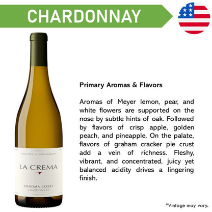La Crema Sonoma Coast Chardonnay - White Wine 2023
