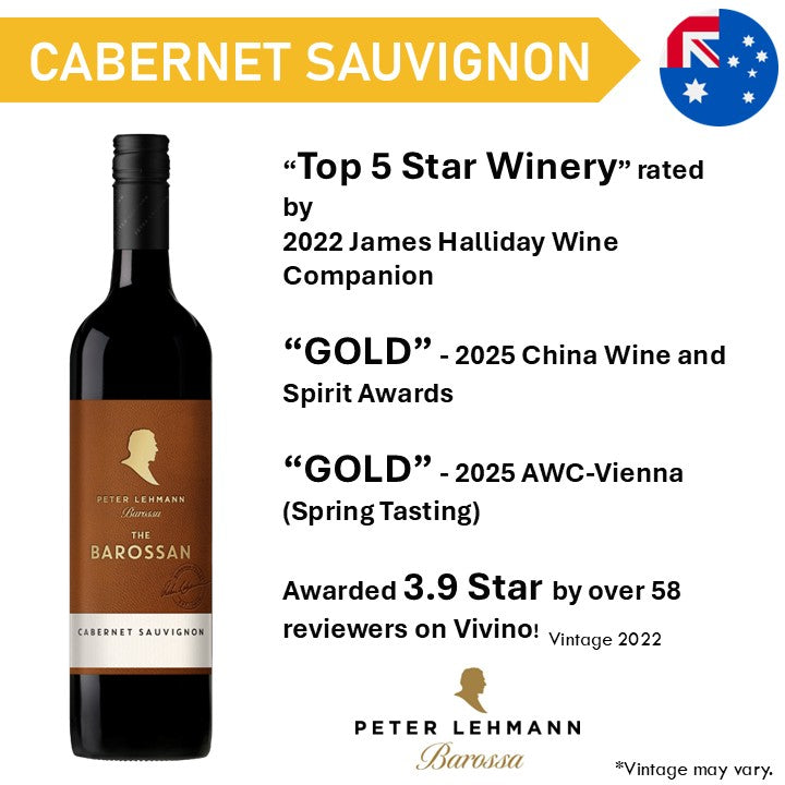Peter Lehmann The Barossan Cabernet Sauvignon - Red Wine 2022