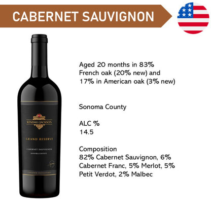 Kendall Jackson Grand Reserve Cabernet Sauvignon - Red Wine 2022