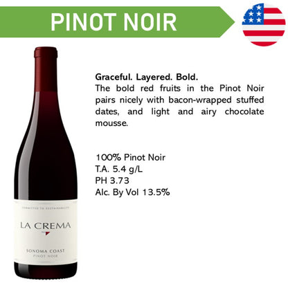 La Crema Sonoma Coast Pinot Noir - Red Wine 2023