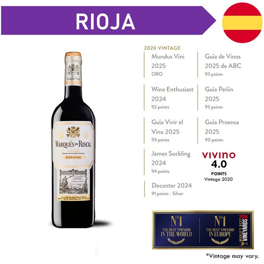 Marques de Riscal Reserva Rioja 375 ml 2020