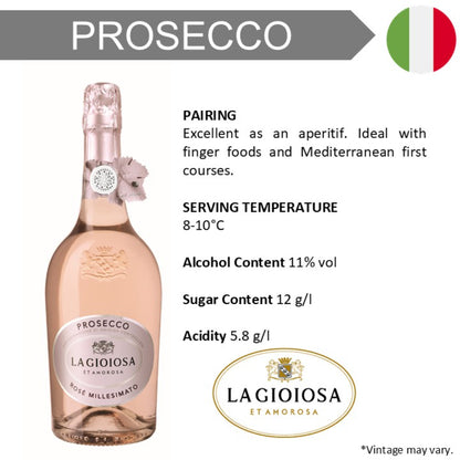 La Gioiosa Rose DOC Millesimato Prosecco - Case6