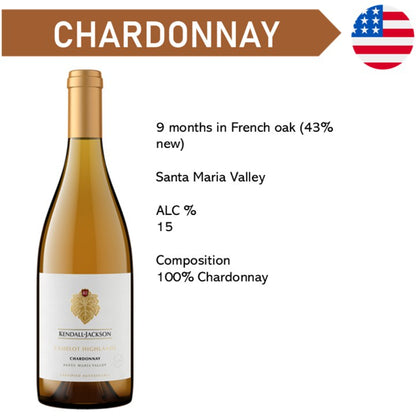 Kendall Jackson Estate Camelot Highlands Chardonnay - White Wine 2020
