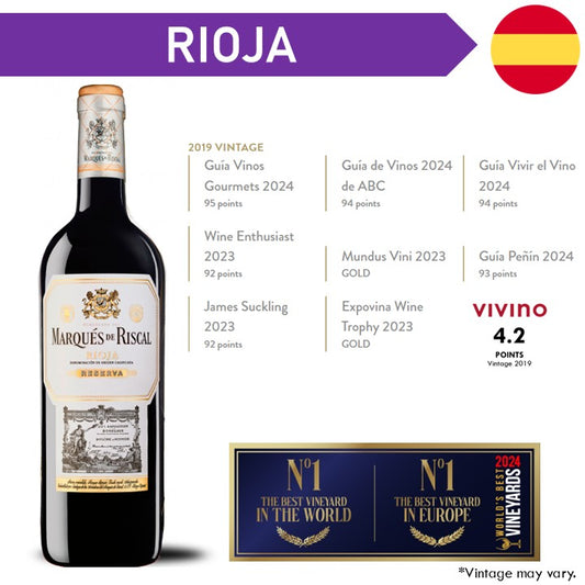 Marques de Riscal Reserva Rioja Magnum - Red Wine 2019