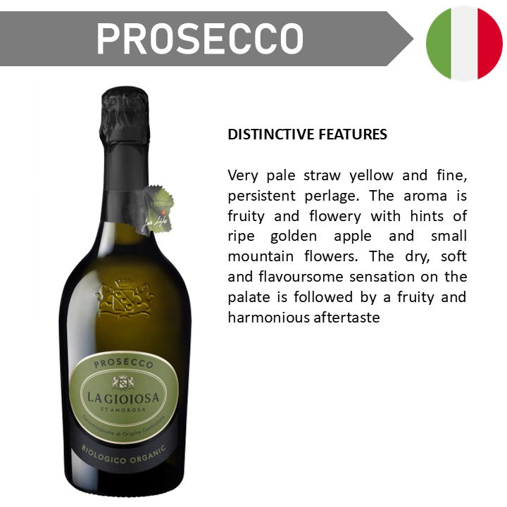 La Gioiosa Organic Prosecco - Sparkling Wine - Case6