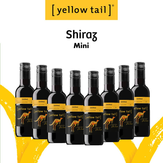 Yellow Tail Mini Shiraz - Red Wine - Case8