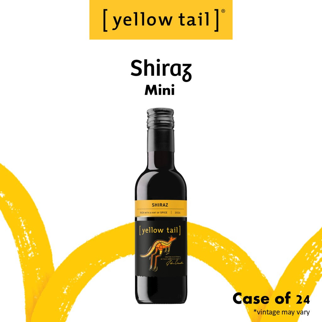 Yellow Tail Mini Shiraz - Red Wine - Case24