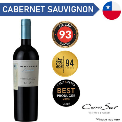 Cono Sur 20 Barrels Cabernet Sauvignon - Red Wine 2018