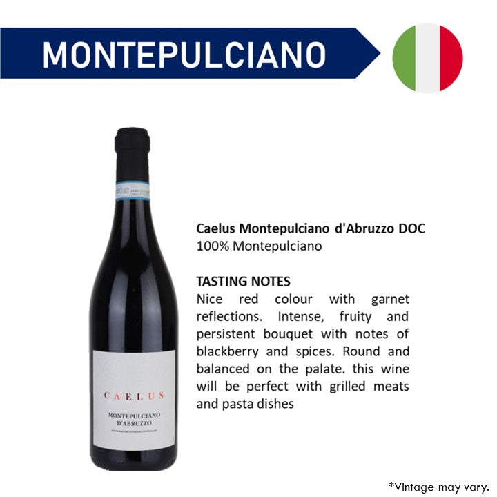 Caelus DOC Montelpulciano D'Abruzzo - Red Wine 2020