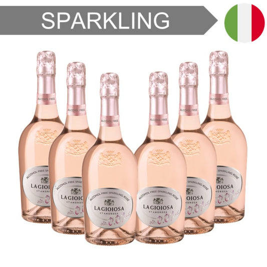 La Gioiosa Rose Sparkling Alcohol Free NV 750ml - Case6