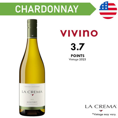 La Crema Monterey Coast Chardonnay - White Wine 2023