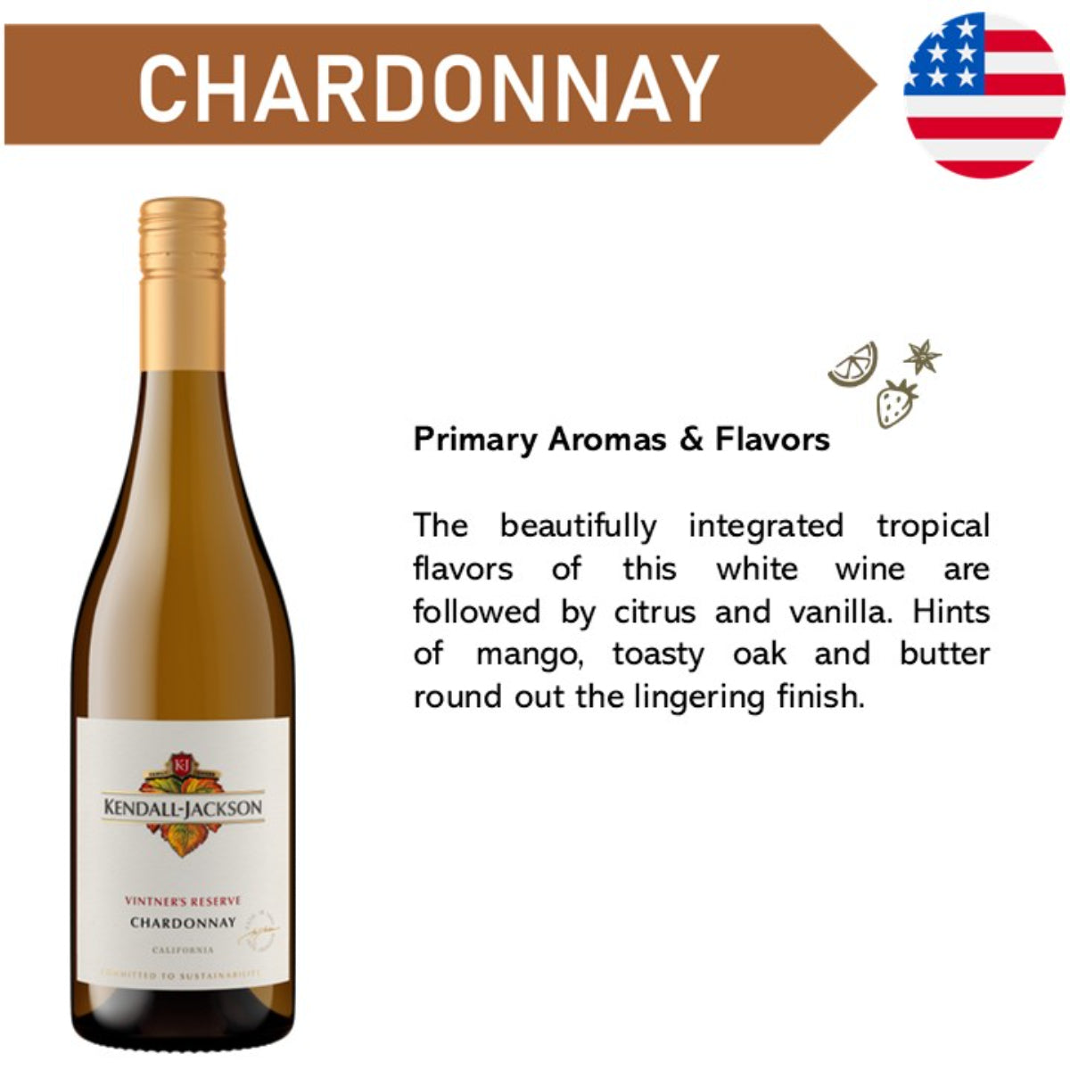 Kendall Jackson Vintner's Reserve Chardonnay - White Wine 2024