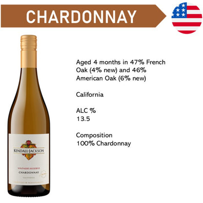Kendall Jackson Vintner's Reserve Chardonnay - White Wine 2024